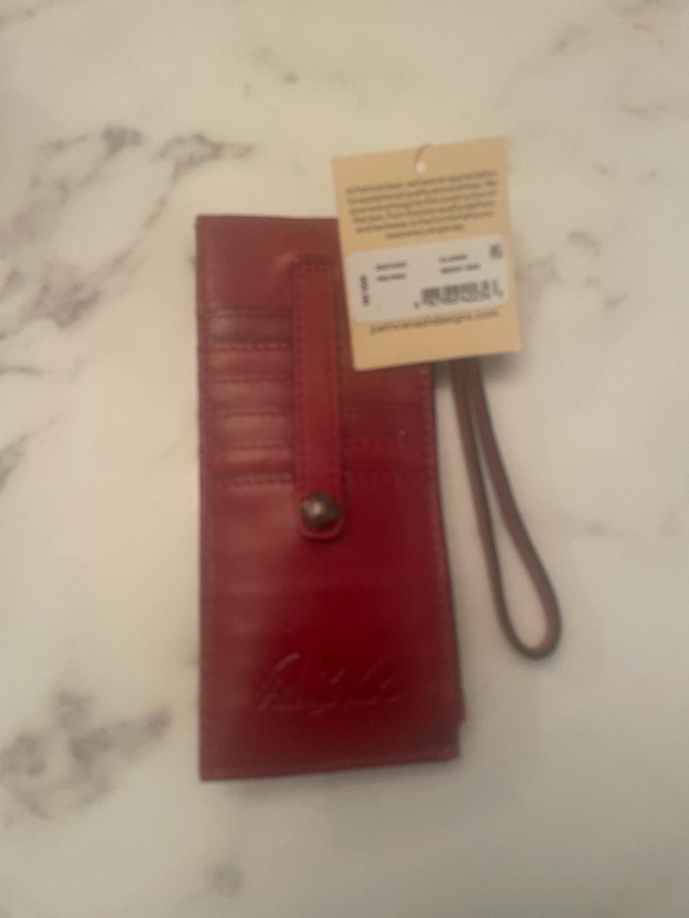 Patricia Nash Alanna Card Holder/Wallet - Berry Red  NWT